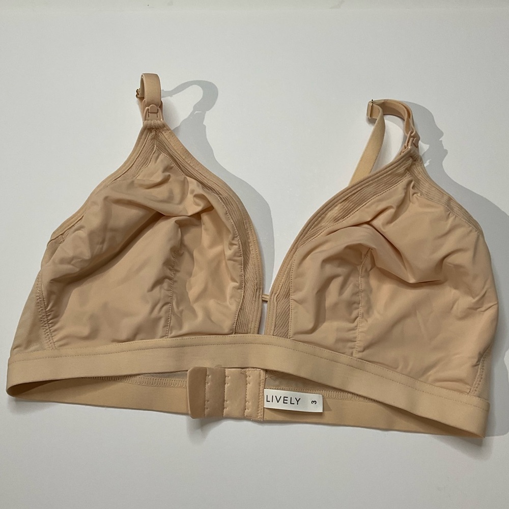 Lively The Mesh Trim Nursing Bralette Size 3